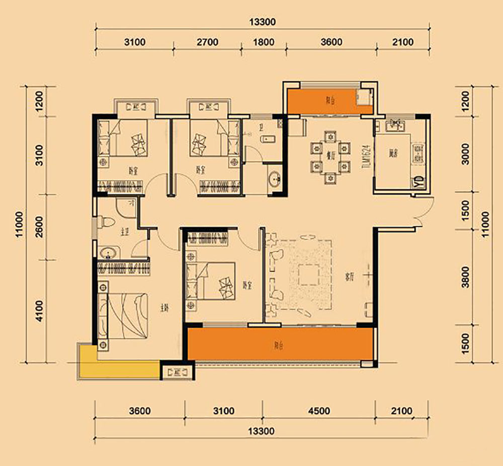 平江县天力城西区A户型