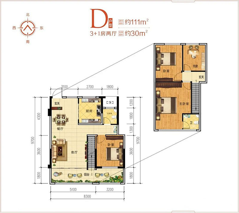 平江县金润湾D户型