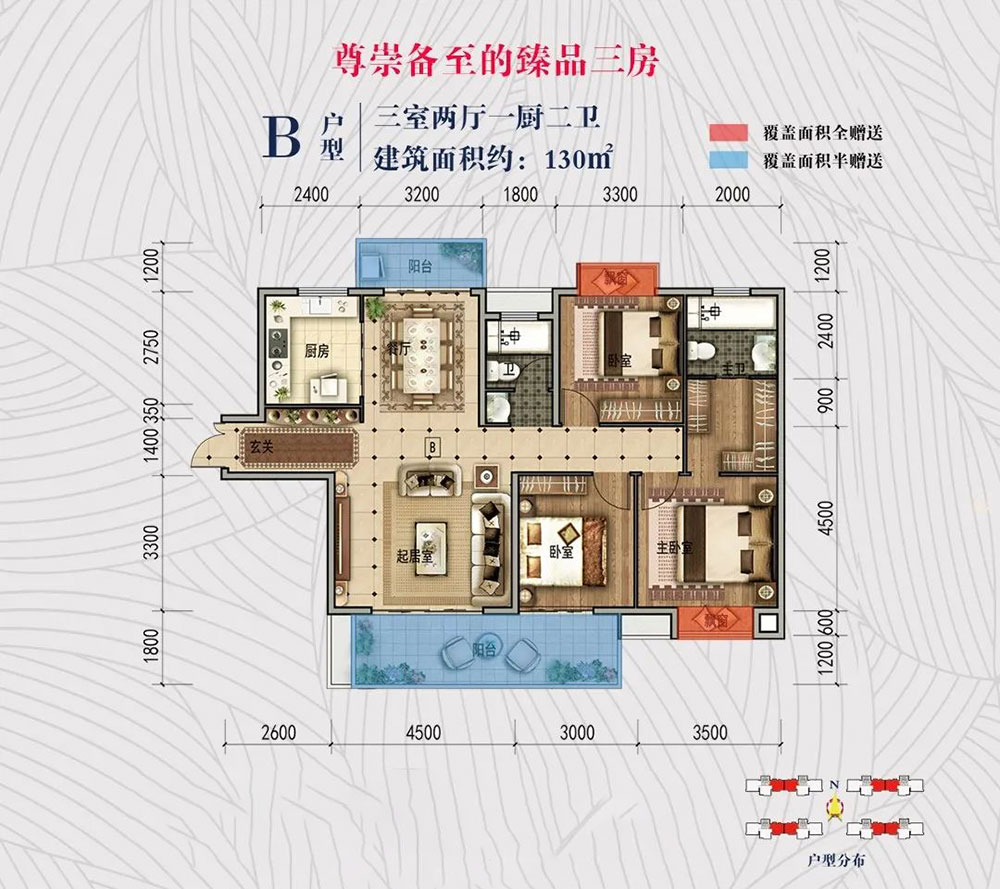 平江县远城未央府B户型