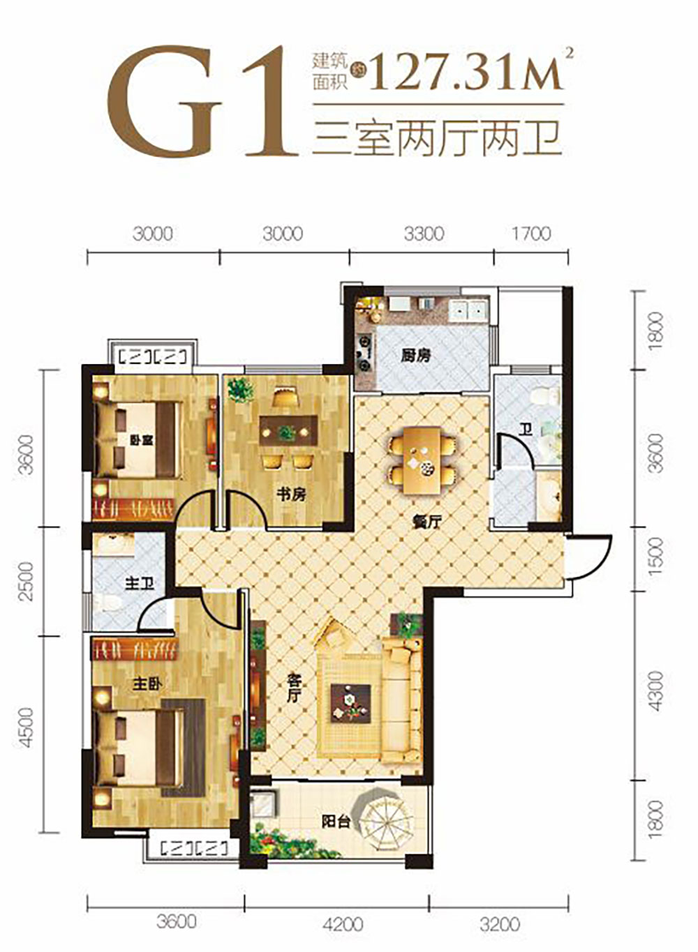 湘阴县金龙花苑G1户型
