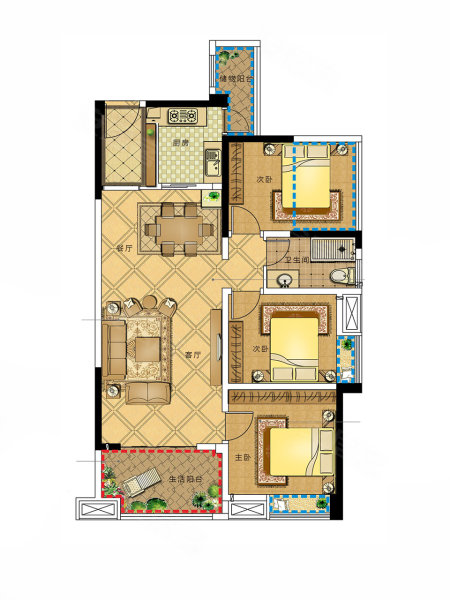 临湘市万象新城K户型