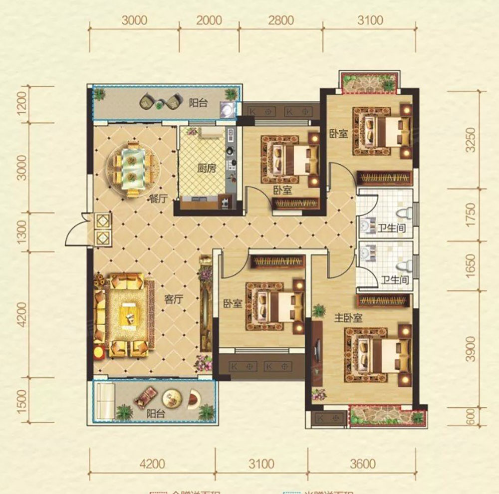 汨罗市西湖首府H户型