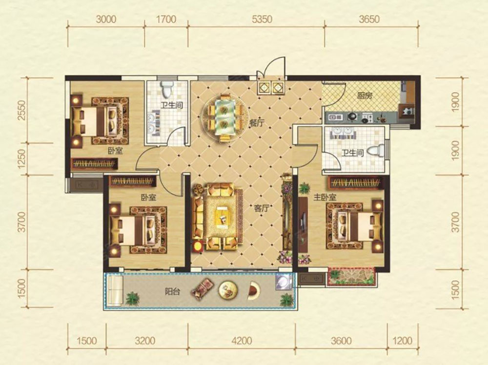 汨罗市西湖首府J户型