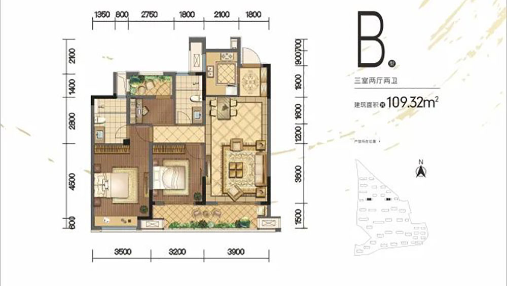 临湘市桂语江南B户型