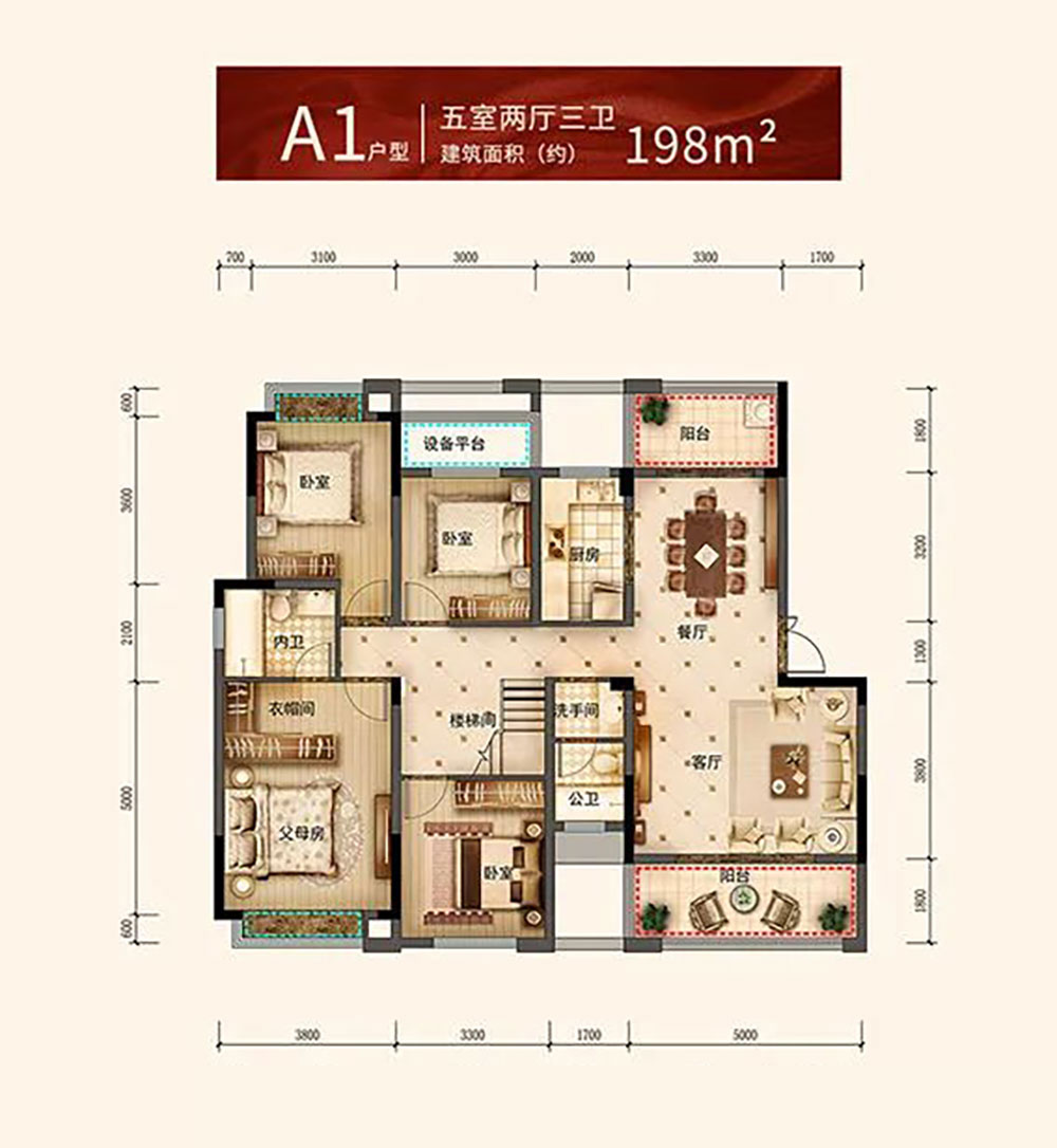 汨罗市金江学府A1户型