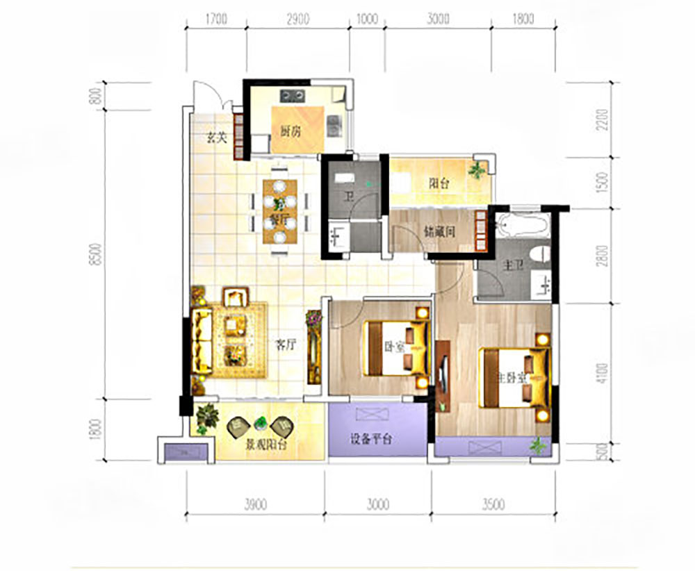 华容县三同御院C2户型