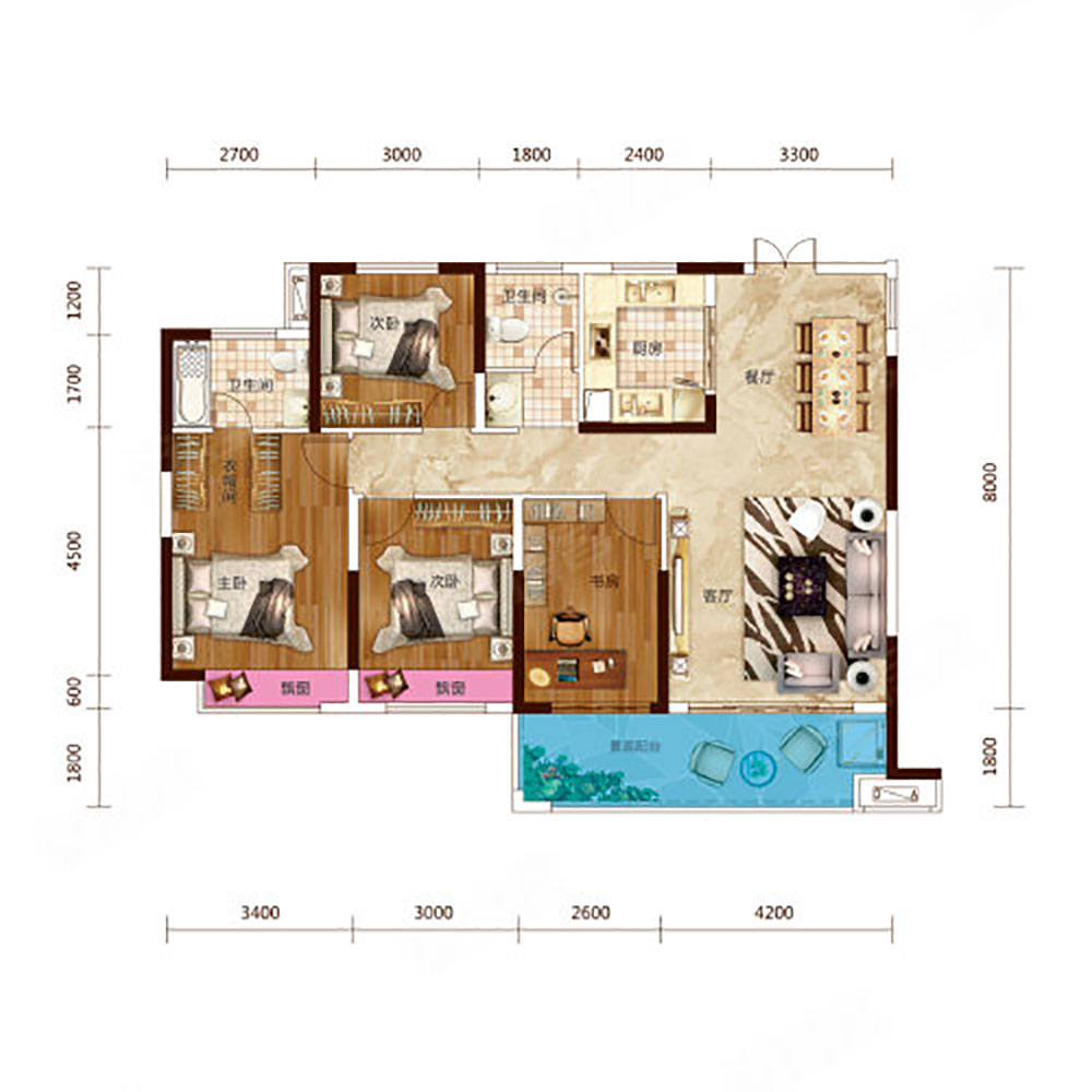 华容县步步高新天地A户型