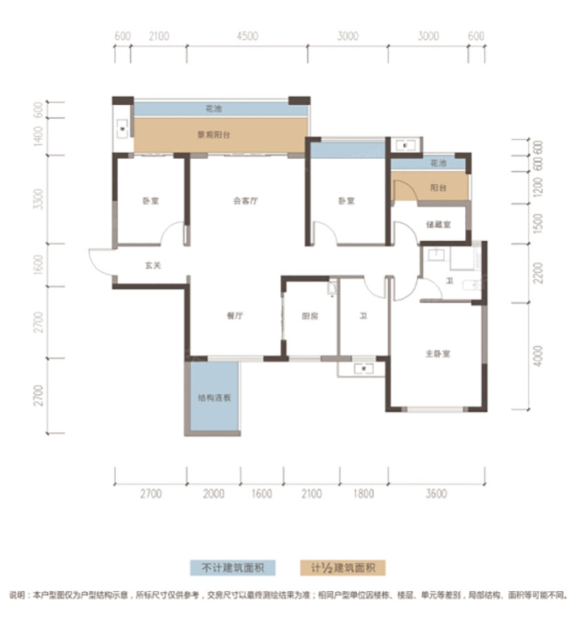 雁峰区博达晴天悦7栋B户型