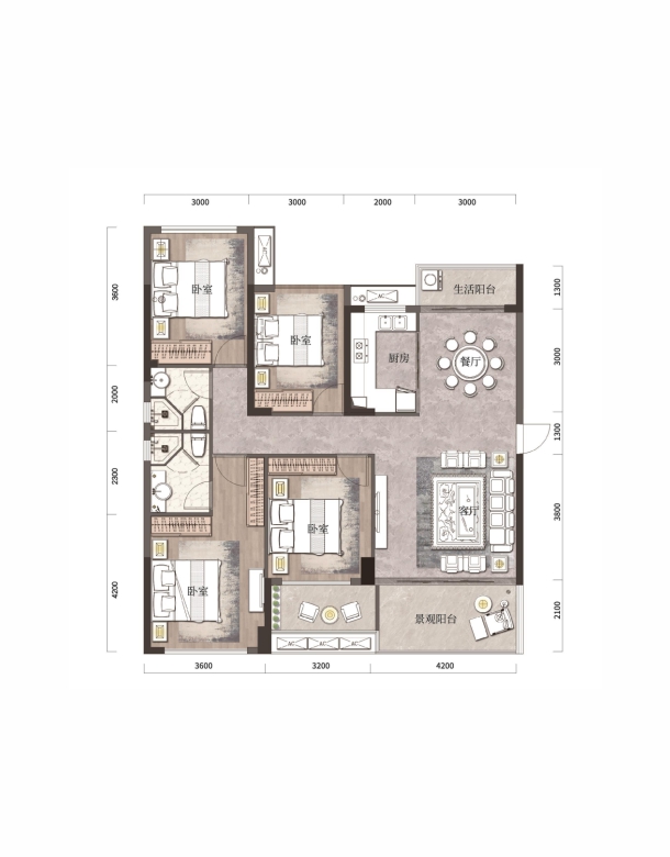 雁峰区汇方雁归来D户型
