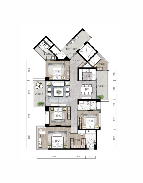雁峰区汇方雁归来C户型