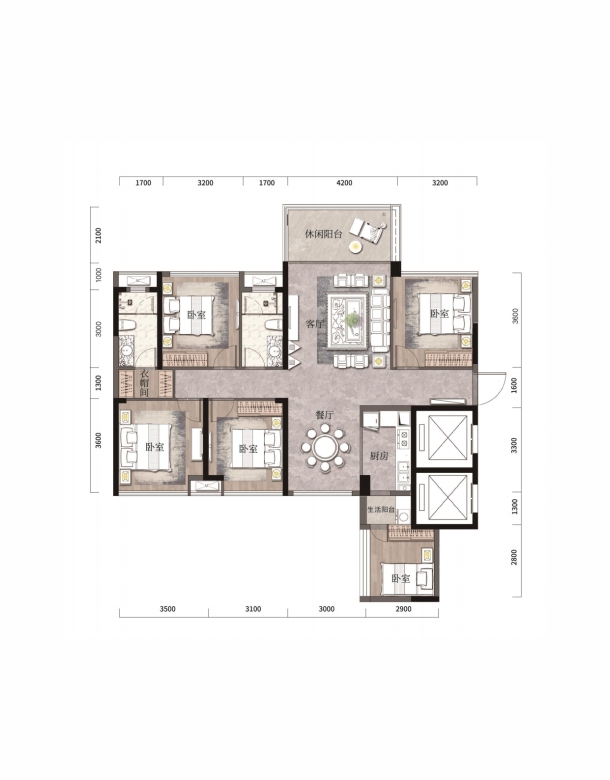 雁峰区汇方雁归来H户型
