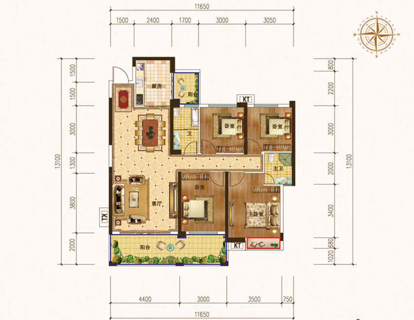 珠晖区东方国际A户型