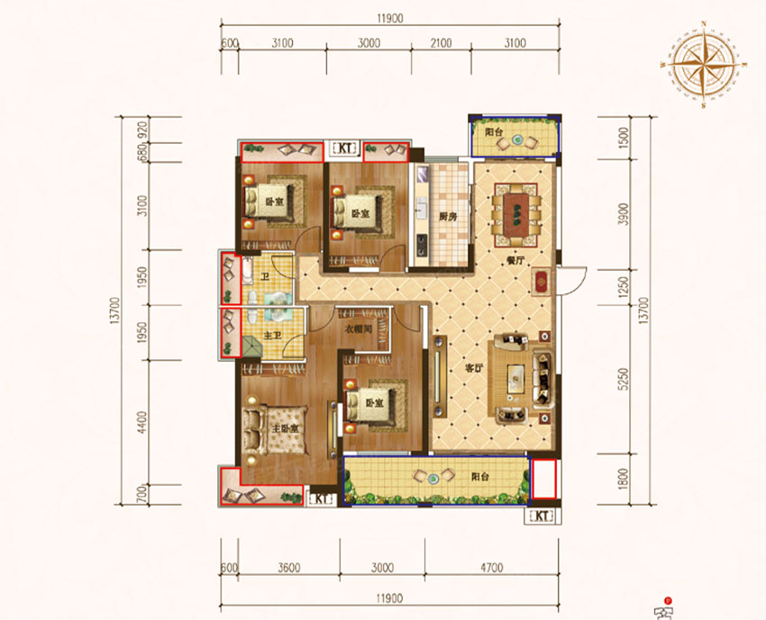 珠晖区东方国际B户型