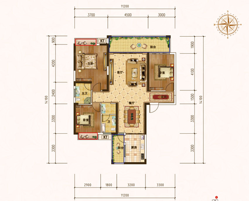 珠晖区东方国际C户型