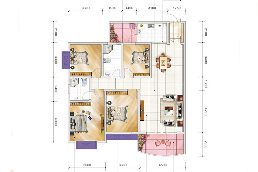 珠晖区东洲水岸豪庭6#栋户型