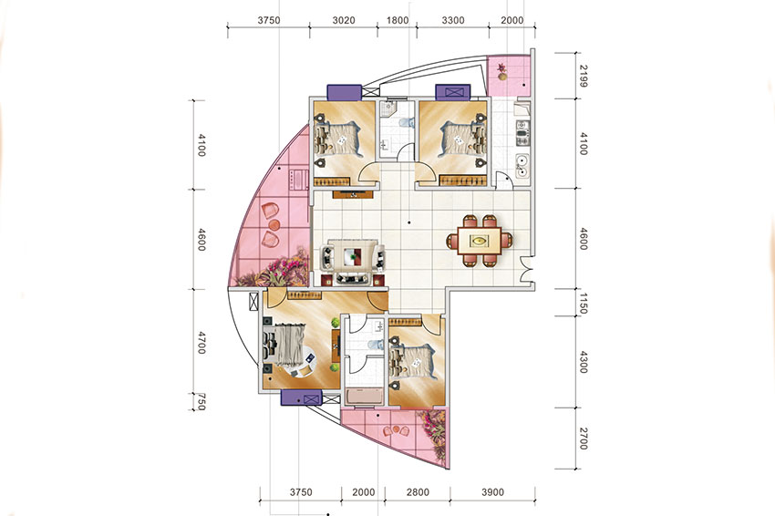 珠晖区东洲水岸豪庭4#栋
