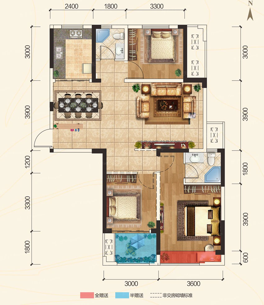 石鼓区华瑞园24#C户型