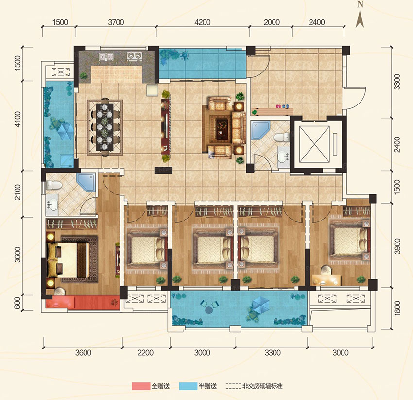 石鼓区华瑞园22#A户型