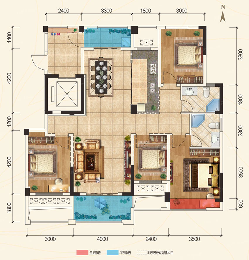石鼓区华瑞园22#B户型