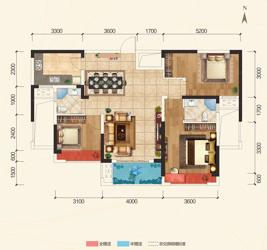 石鼓区华瑞园24#B户型