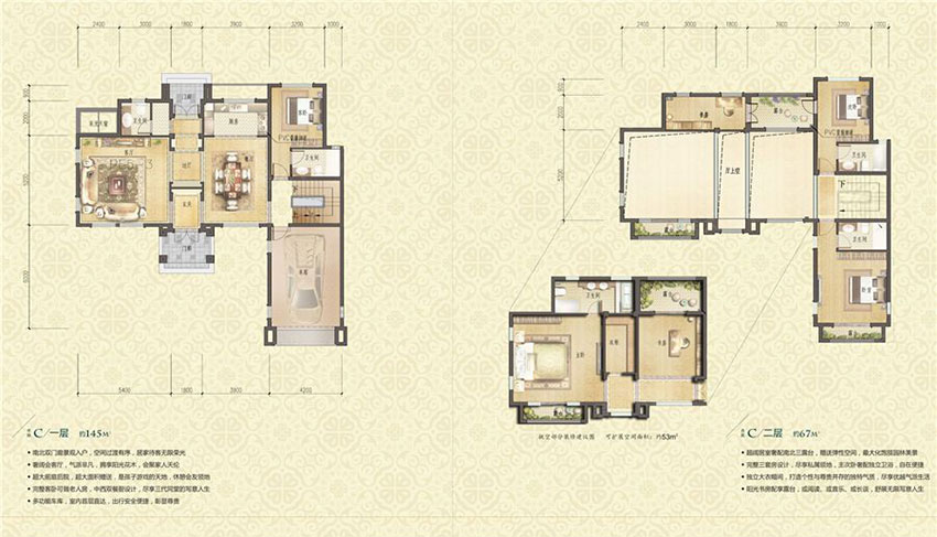 石鼓区耀江天鹅堡院墅C户型