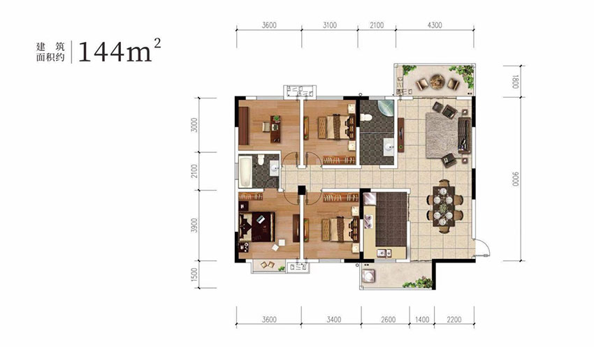 石鼓区雁栖湖玫瑰园D户型