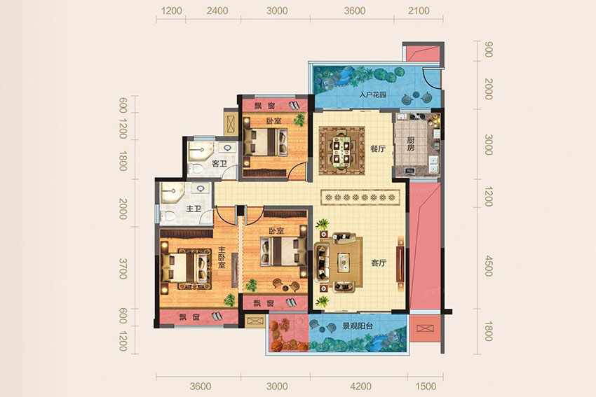 蒸湘区国贸前海湾D1户型