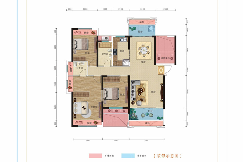 蒸湘区天酬九里晴川A1户型