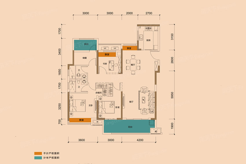 蒸湘区奥莱祥生府B户型