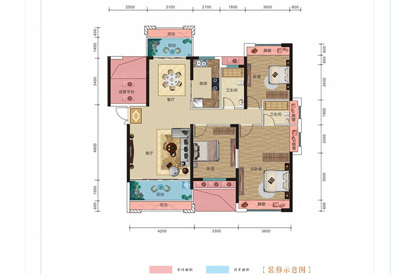 蒸湘区天酬九里晴川D户型