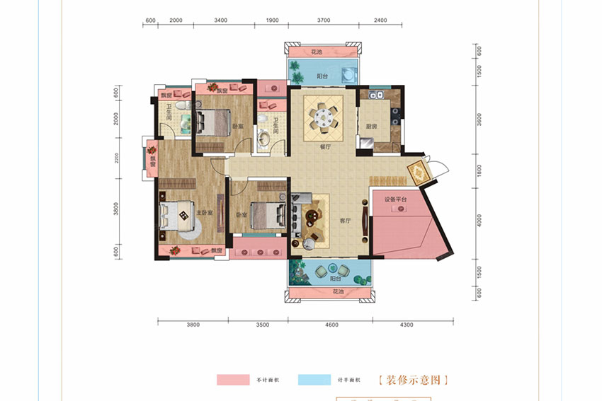 蒸湘区天酬九里晴川E户型