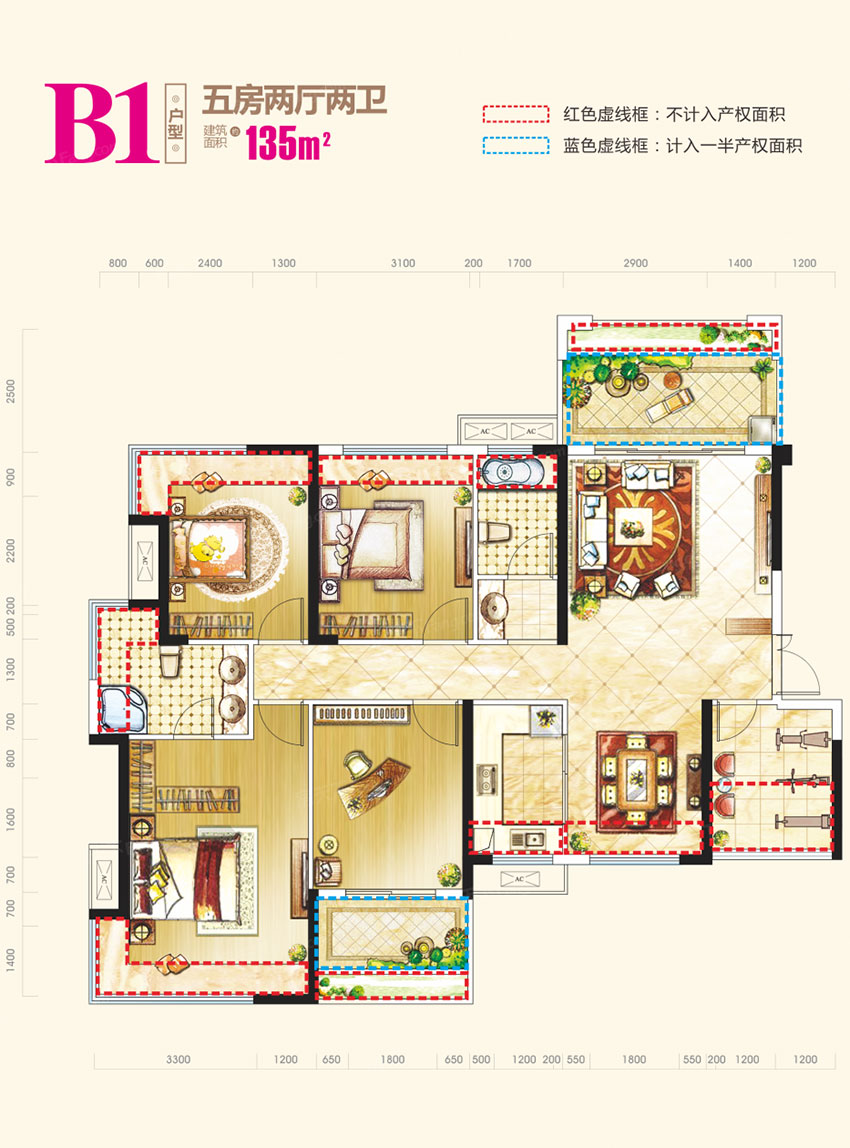 蒸湘区融冠乐城B1户型