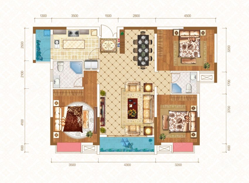 祁东县金桂园小区D3户型