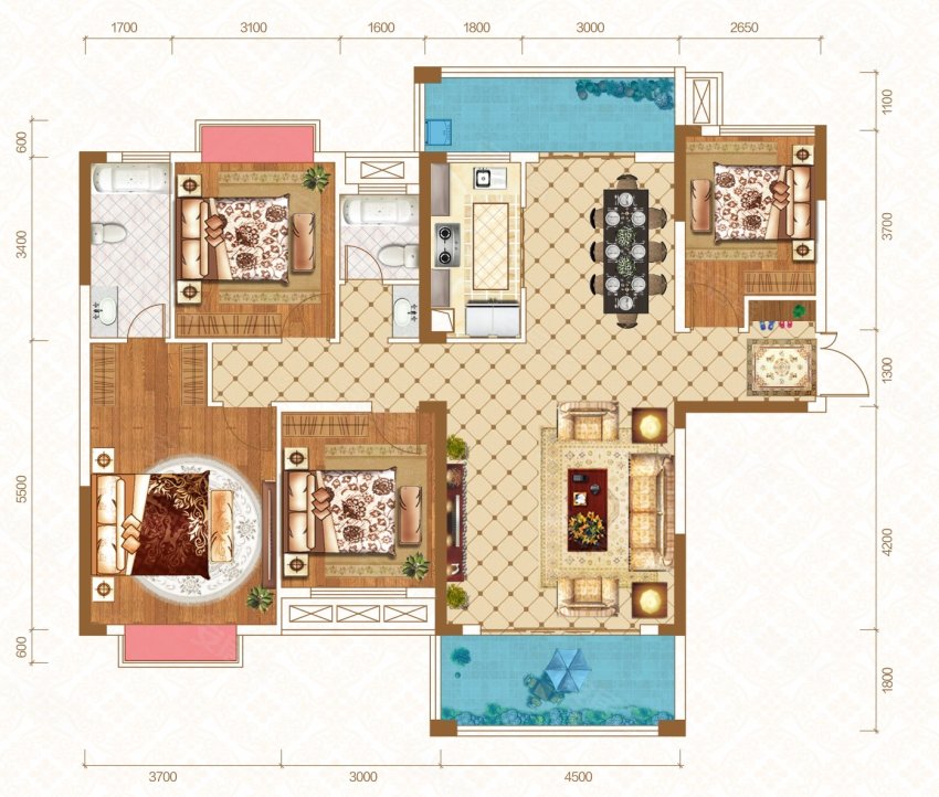 祁东县金桂园小区D1户型