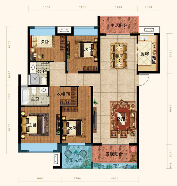 衡南县缔华湘水湾D户型