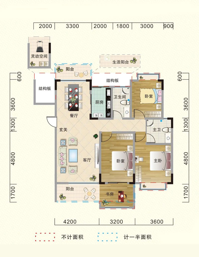 衡南县阳光尚品C户型