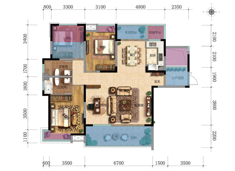 衡南县天澜美好生活社区高层户型B1B2