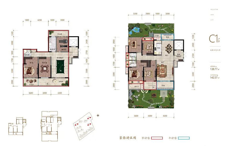 衡东县弘谷山语城复试C1户型