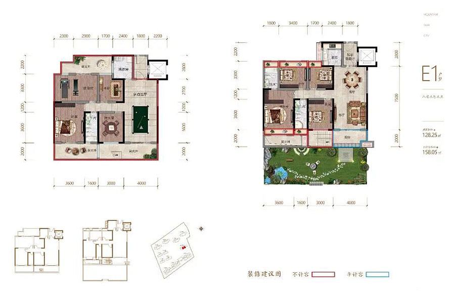 衡东县弘谷山语城复试E1户型