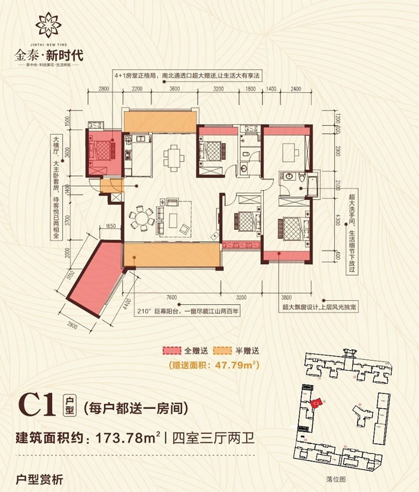 祁东县金泰新时代C1户型