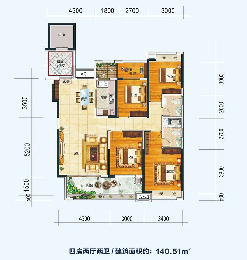 衡东县状元御景B1户型