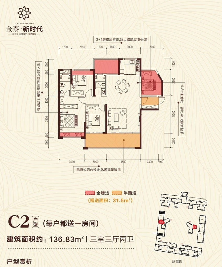 祁东县金泰新时代C2户型