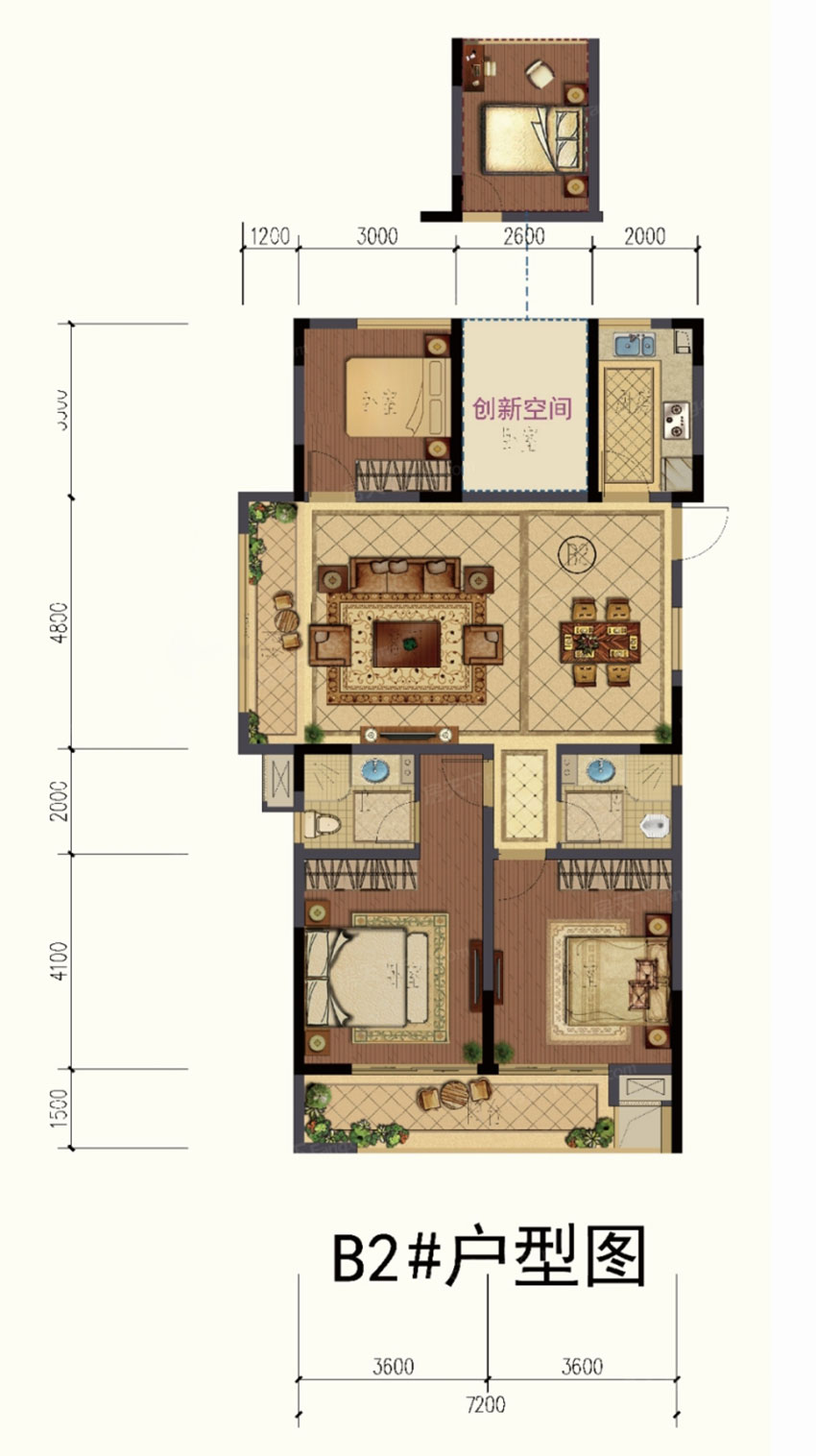 耒阳市华发荣府B2户型