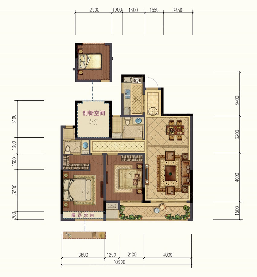 耒阳市华发荣府B户型
