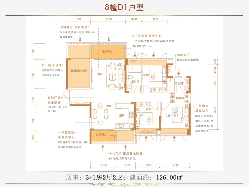 耒阳市合兴顺湖城8栋D1户型