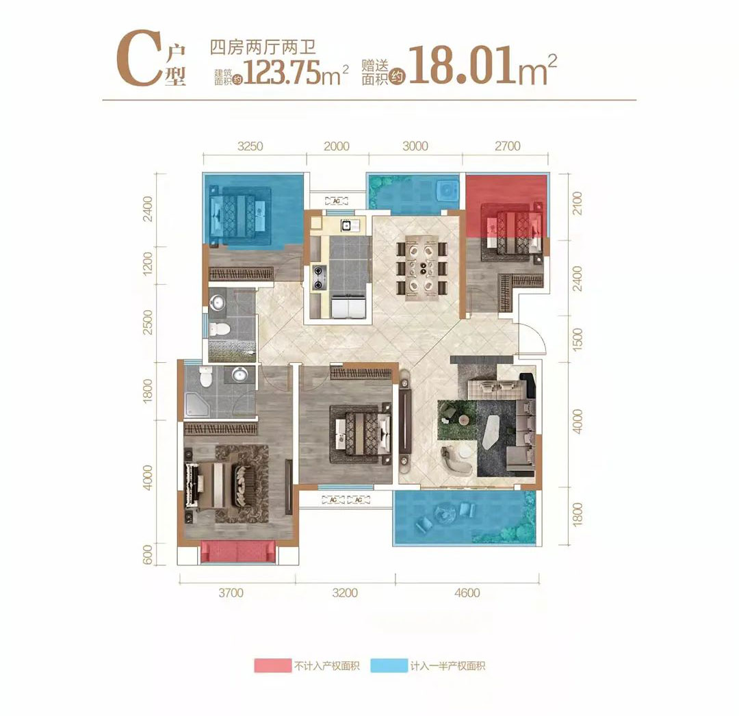 常宁市清华一品桃李郡C户型
