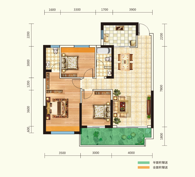 祁东县环保雅苑B2户型