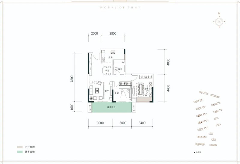 岳阳楼区春和景明A户型