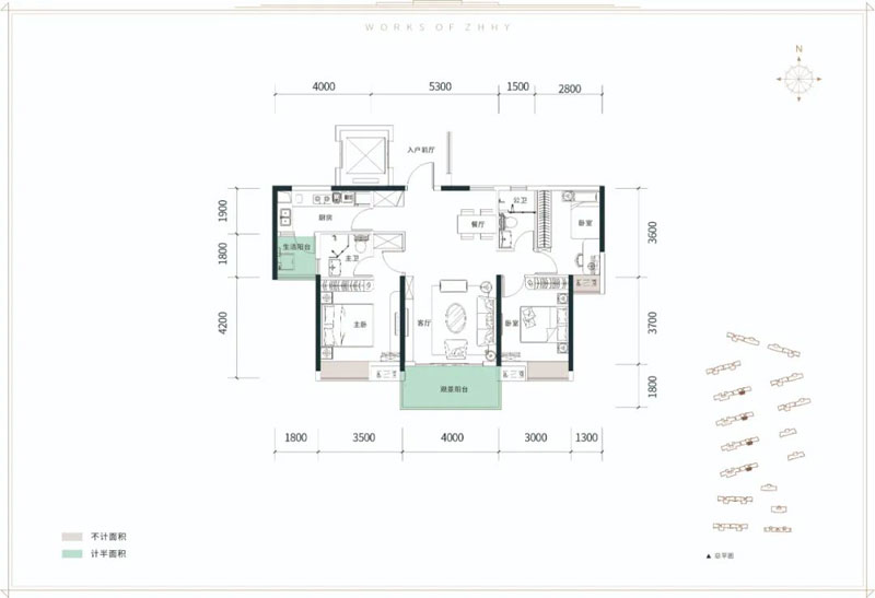 岳阳楼区春和景明B1户型