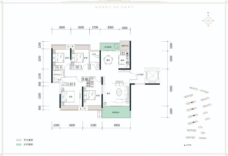 岳阳楼区春和景明E户型